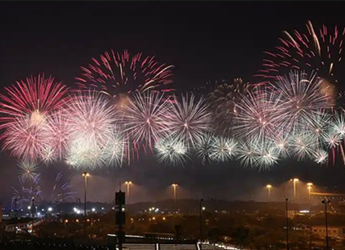 岳阳县焰火晚会